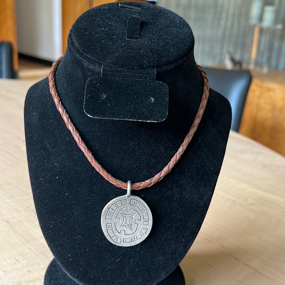 UTI Braided Necklace with Medallion